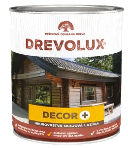 DREVOLUX DECOR + Tixotropná hrubovrstvá lazúra 2,5 L bezfarebná