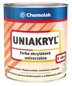 UNIAKRYL S 2822 - Farba na vodorovné dopravné značenie 0515 - zelená 10 kg