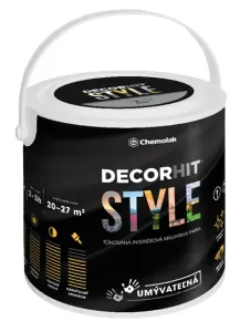 DECORHIT STYLE - Umývateľná parfumovaná interiérová farba 0105 - nebrúsený krištáľ 2,5 L