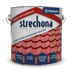 STRECHONA 2v1 - Antikorózna farba na kovové strechy 4 L 0278 - hnedá