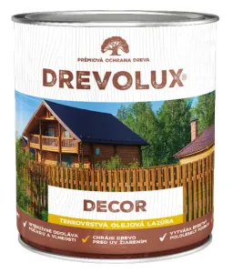 DREVOLUX DECOR - Tenkovrstvá lazúra s obsahom oleja 0,7 L 0523 - oliva