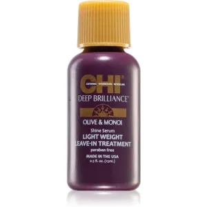 CHI Brilliance Shine Serum Lightweight Leave-in Ttreatment ľahké sérum na lesk a hebkosť vlasov 15 ml