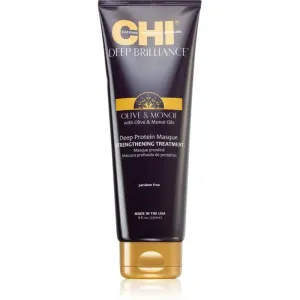 CHI Brilliance Strengthening Treatment posilňujúca maska pre oslabené, poškodené vlasy a rozštiepené končeky s olivovým olejom 237 ml