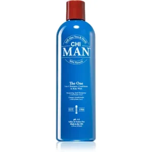 CHI Man The One 3-in-1 Shampoo, Conditioner & Body Wash šampón, kondicionér a sprchový gel pre mužov 355 ml