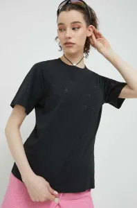 Bavlnené tričko Chiara Ferragni čierna farba