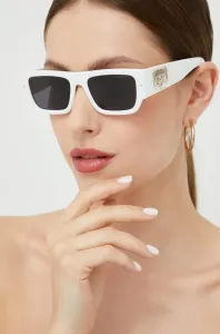 Slnečné okuliare Chiara Ferragni dámske, biela farba #1457264