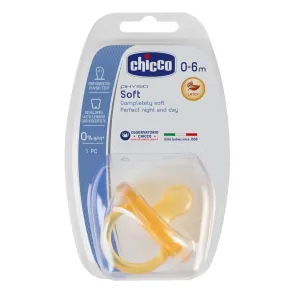 CHICCO Cumlík Physio Soft celokaučukový 0-6 m+