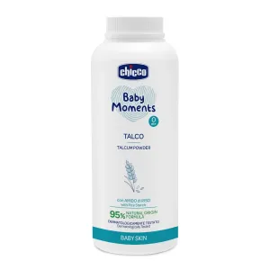 CHICCO - Púder detský Baby Moments s ryžovým škrobom 95 % prírodných zložiek 150 g