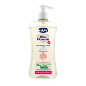 CHICCO - Šampón micelárny na vlasy a telo s dávkovačom Baby Moments Sensitive 94 % prír. zložiek 500ml