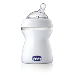 CHICCO Fľaša dojčenská Natural Feeling plast, 250 ml, s cumlíkom silikón, 2m+, neutral 1x1 ks