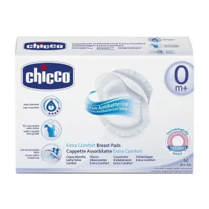 Chicco Prsní vložky antibakteriální 30ks,CHICCO Vložky do podprsenky antibakteriálne 30 ks