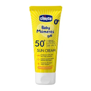 Chicco Baby Moments Sun krém na opaľovanie SPF 50+ pre deti od narodenia 75 ml