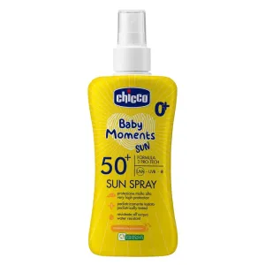Chicco Baby Moments Sun opaľovací sprej pre deti SPF 50+ 0 m+ 150 ml