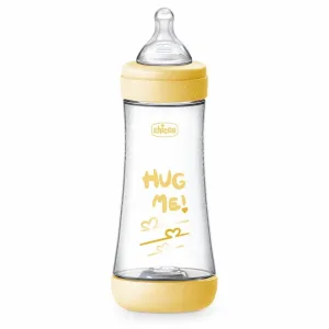Chicco Perfect 5 dojčenská fľaša 4 m+ Fast Flow Yellow 300 ml