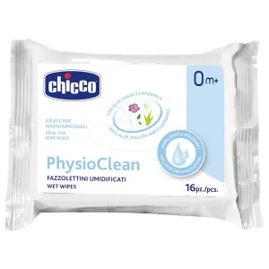 CHICCO - Obrúsky vlhčené Physioclean na čistenie nošteka 16 ks 0m+