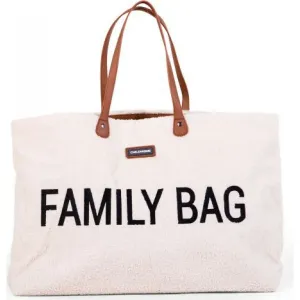 CHILDHOME - Cestovná taška Family Bag Teddy Off White