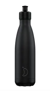 Termofľaša Chilly's Bottles - čierna - športová 500ml, edícia Original
