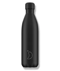 Termofľaša Chilly's Bottles - celá čierna 750ml, edícia Original