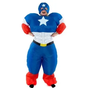Nafukovací kostým pre dospelých Captain America #29153