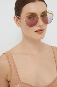 Slnečné okuliare Chloé dámske, fialová farba #246581