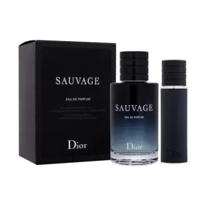 Christian Dior Sauvage darčeková kazeta parfumovaná voda 100 ml + parfumovaná voda 10 ml naplniteľná pre mužov