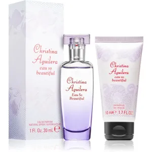 Christina Aguilera Eau So Beautiful darčeková kazeta parfumovaná voda 30 ml + sprchovací gél 50 ml pre ženy