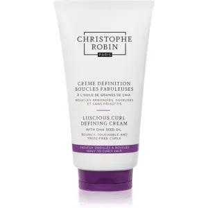 Christophe Robin Luscious Curl Defining Cream with Chia Seed Oil uhladzujúci krém pre vlnité a kučeravé vlasy 150 ml
