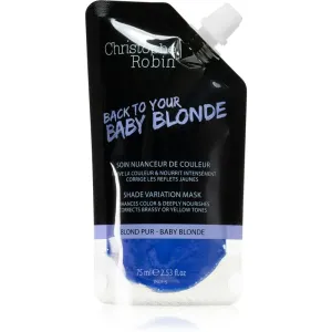 Christophe Robin Shade Variation Mask farbiaca maska na vlasy Baby Blond 75 ml