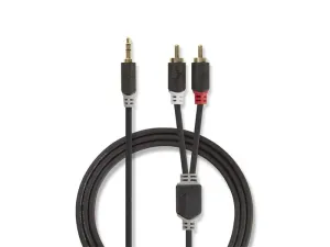 Kabel Jack 3,5mm stereo/2x Cinch 10m NEDIS CABW22200AT100 #3751703
