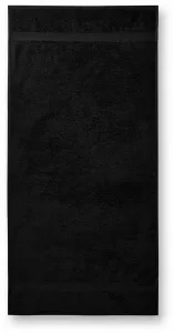 Bavlnená osuška hrubá, čierna, 70x140cm