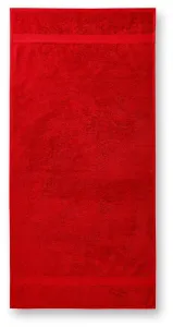 Bavlnený uterák hrubší, červená, 50x100cm