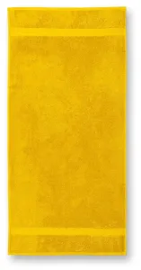 Bavlnený uterák hrubší, žltá, 50x100cm
