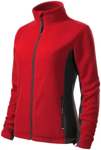Dámska fleecová bunda kontrastná, červená, S
