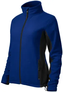 Dámska fleecová bunda kontrastná, kráľovská modrá, M