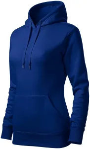 Dámska mikina bez zipsu s kapucňou, kráľovská modrá, XL