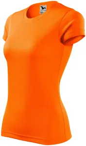 Dámske športové tričko, neónová oranžová, 2XL #4988070