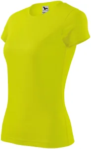 Dámske športové tričko, neónová žltá, 2XL #4988064