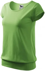 Dámske trendové tričko, hráškovo zelená, S