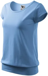Dámske trendové tričko, nebeská modrá, XS