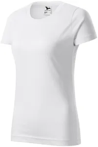Dámske tričko jednoduché, biela, XS