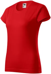 Dámske tričko jednoduché, červená, XS