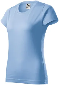 Dámske tričko jednoduché, nebeská modrá, XS