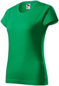Dámske tričko jednoduché, trávová zelená, XS