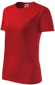 Dámske tričko klasické, červená, XS