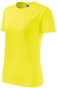 Dámske tričko klasické, citrónová, XS