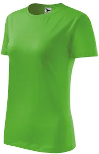 Dámske tričko klasické, jablkovo zelená, S