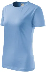 Dámske tričko klasické, nebeská modrá, XS