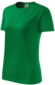 Dámske tričko klasické, trávová zelená, 2XL