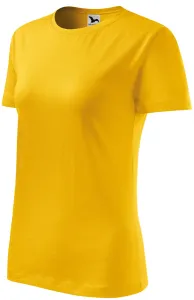 Dámske tričko klasické, žltá, XS