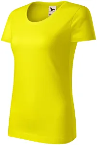 Dámske tričko, organická bavlna, citrónová, XL